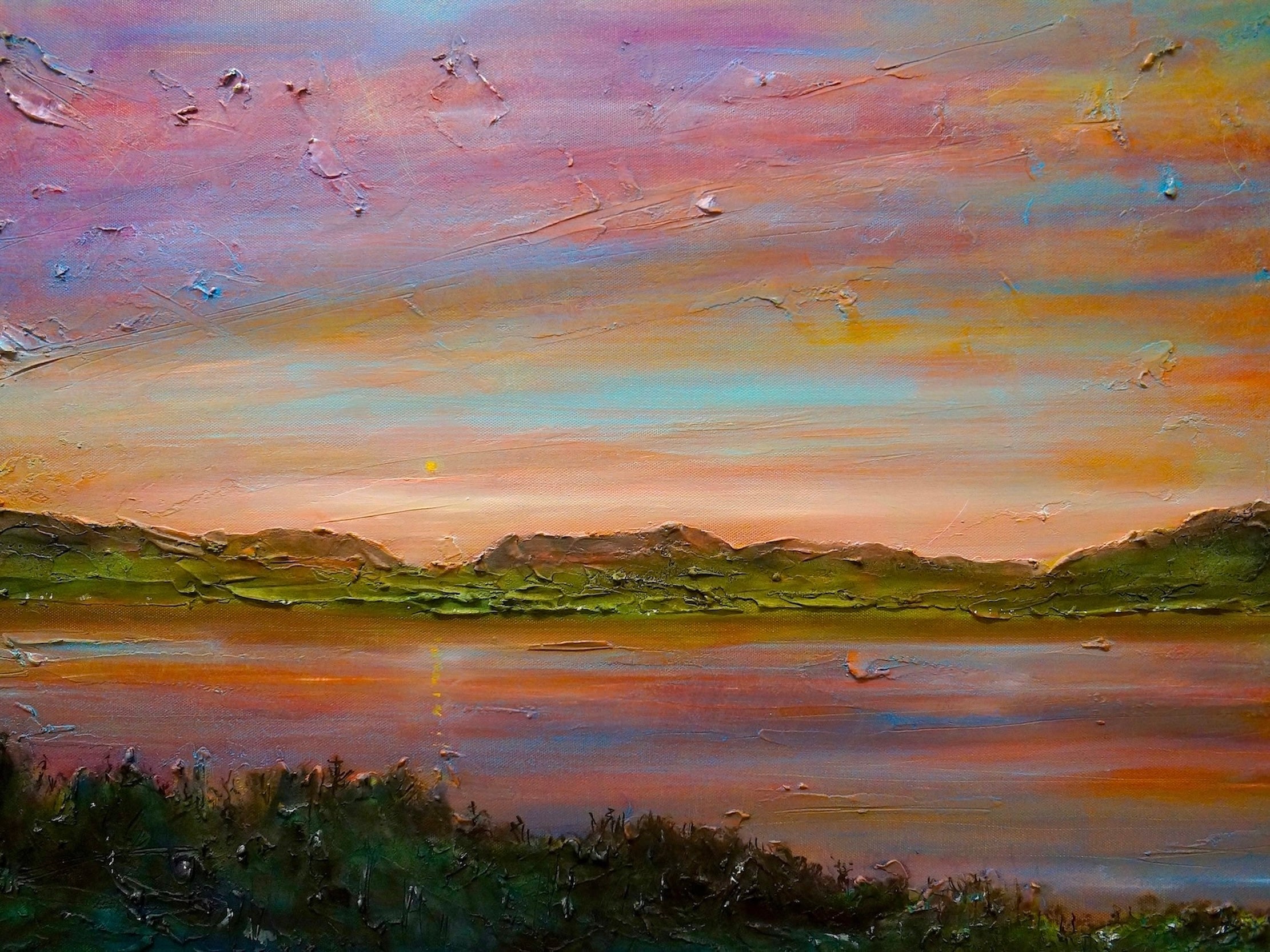 Gourock Golf Club Sunset Art Prints