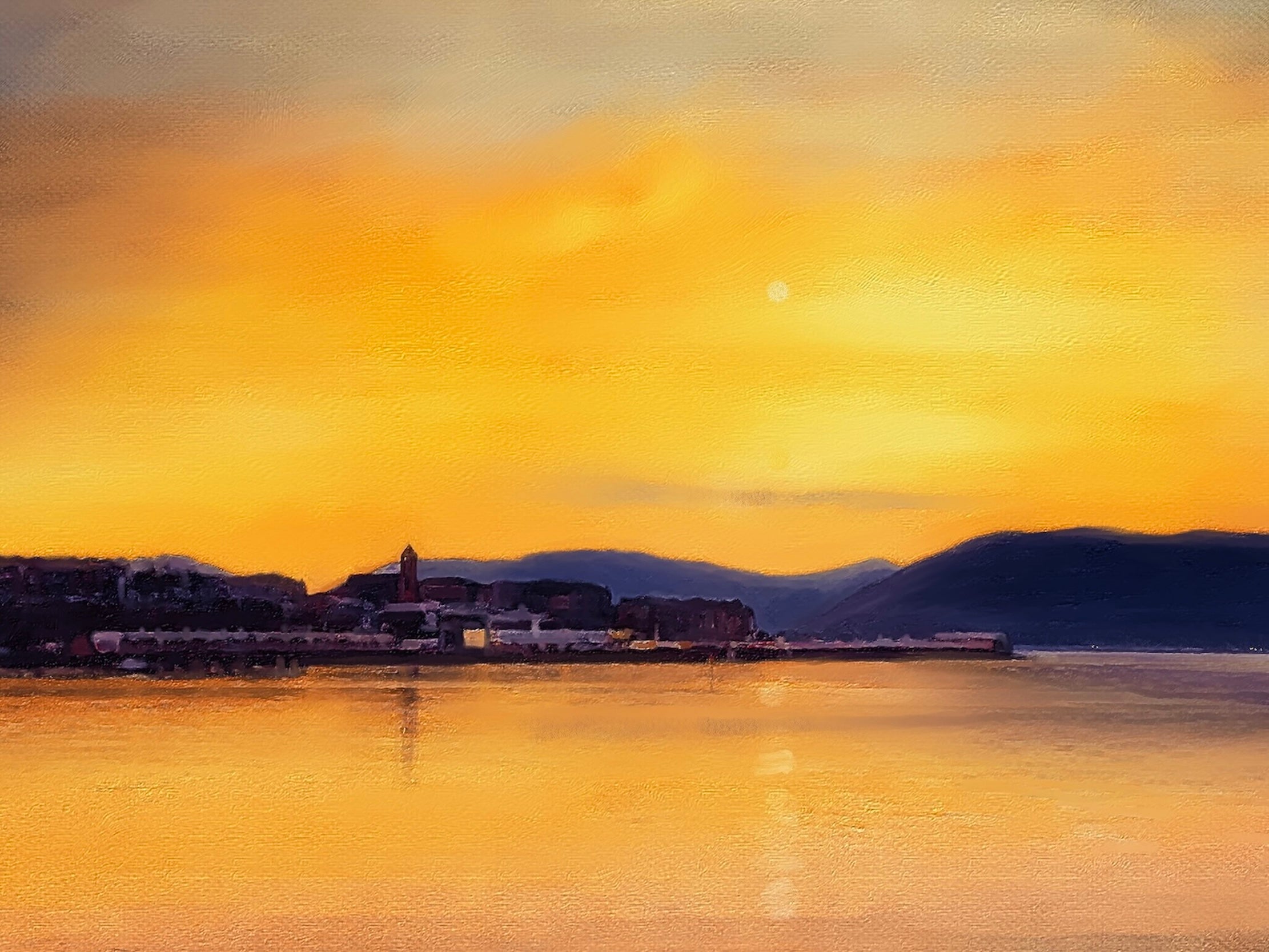 Gourock From Cardwell Bay Art Prints