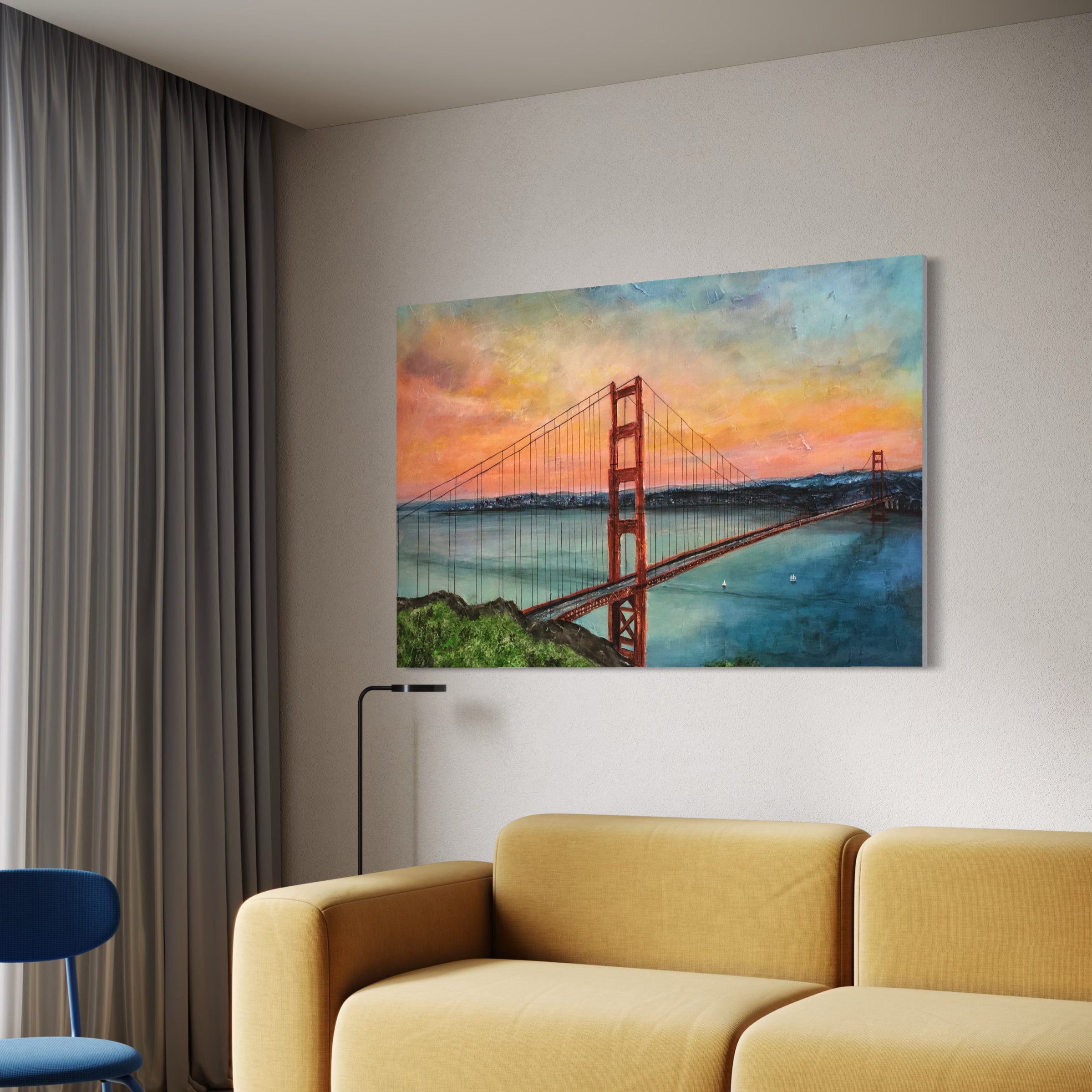The Golden Gate Bridge Statement Interior Wall Art Canvas