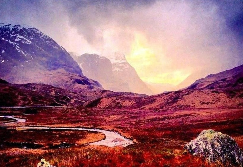 A Brooding Glencoe Scottish Landscape Painting