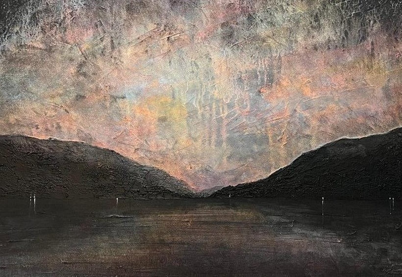 A Brooding Loch Lomond Scottish Landscape Painting