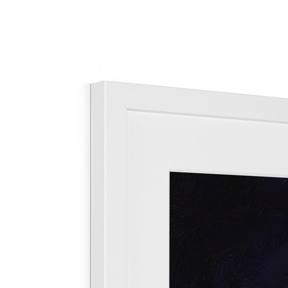 A Moonlit Highland Wood Framed & Mounted Print