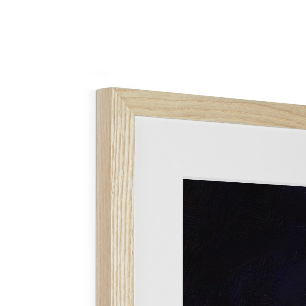A Moonlit Highland Wood Framed & Mounted Print
