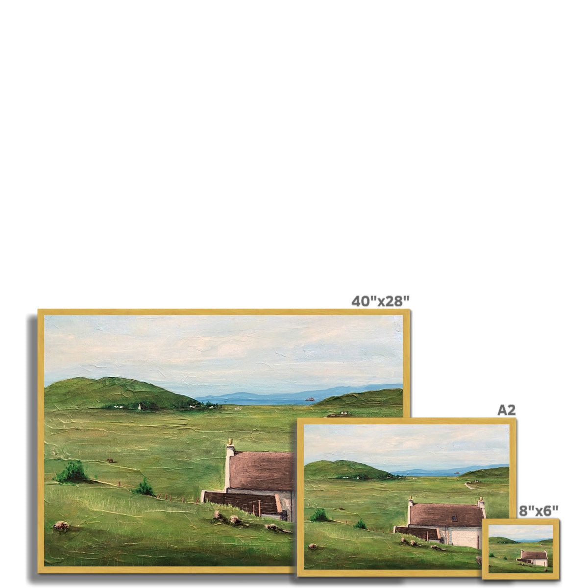 A Skye Cottage Antique Framed Print