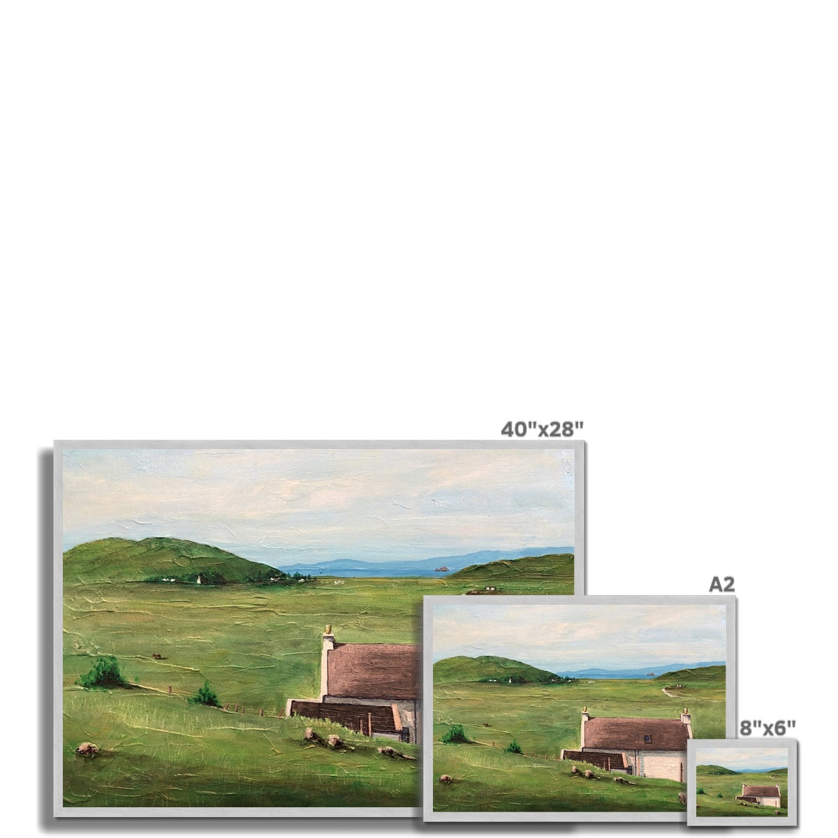 A Skye Cottage Antique Framed Print