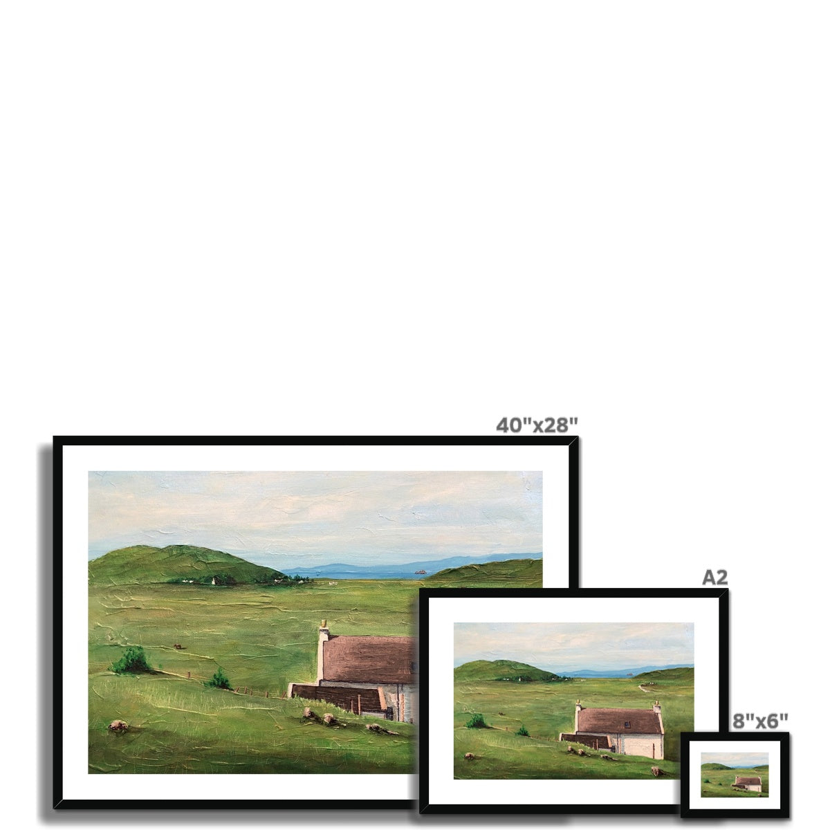 A Skye Cottage Framed & Mounted Print