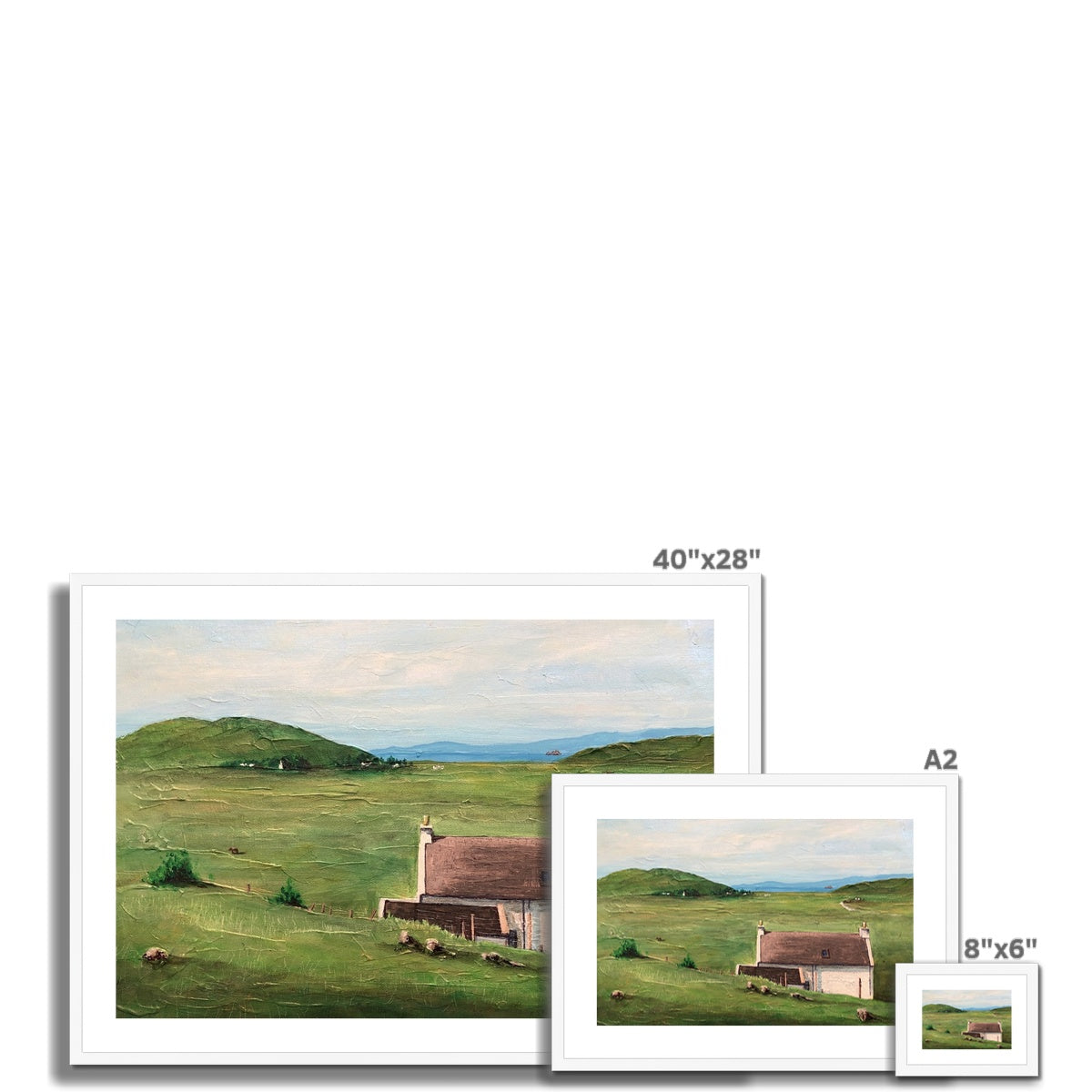 A Skye Cottage Framed & Mounted Print
