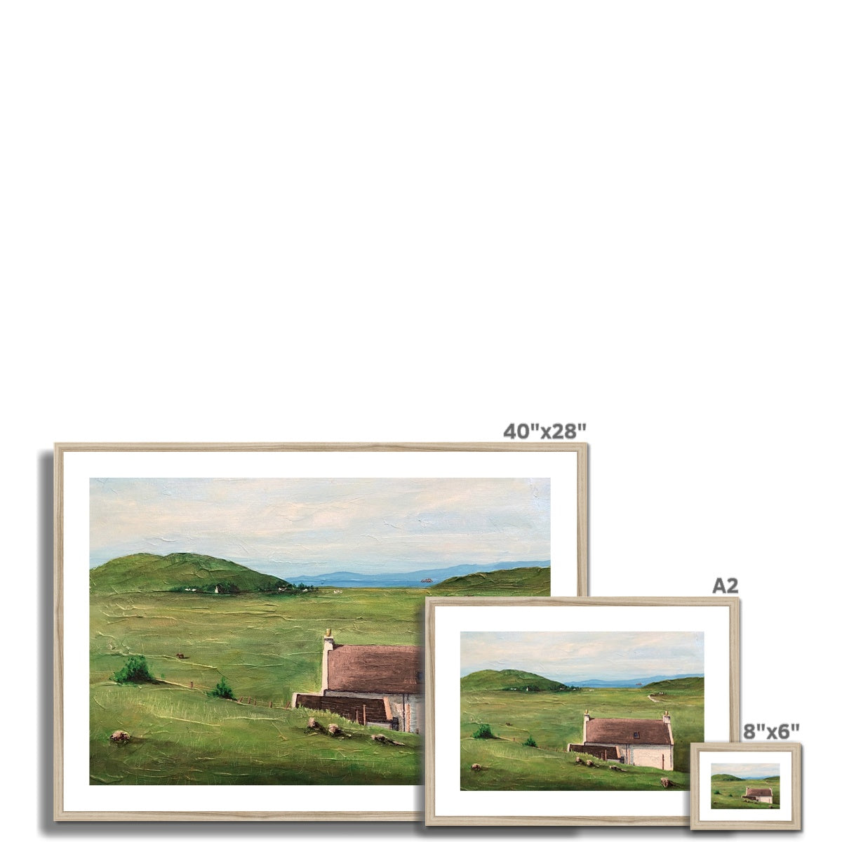 A Skye Cottage Framed & Mounted Print