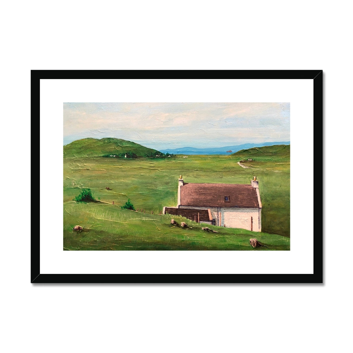 A Skye Cottage Framed & Mounted Print