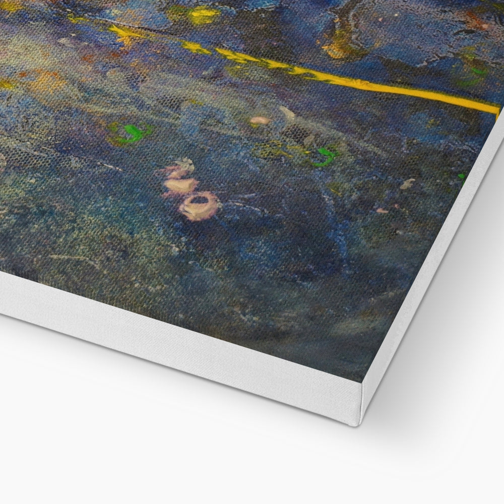 Abstract Paintings - ' Cairngorms Waterfall ' Canvas