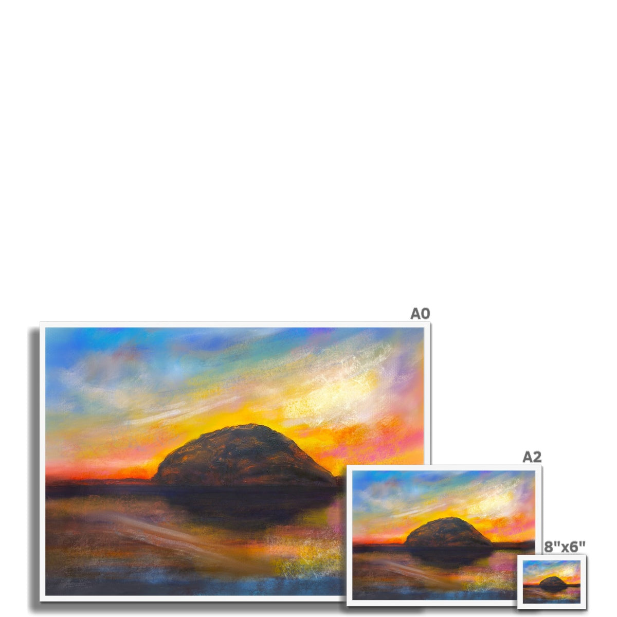 Ailsa Craig Dusk Framed Print