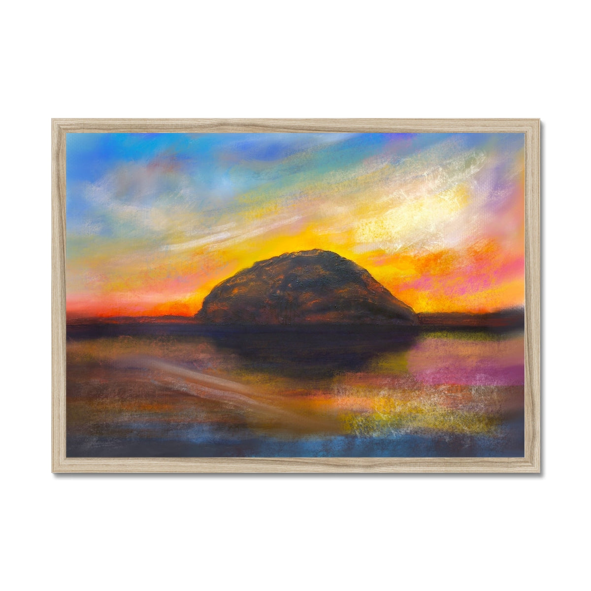 Ailsa Craig Dusk Framed Print