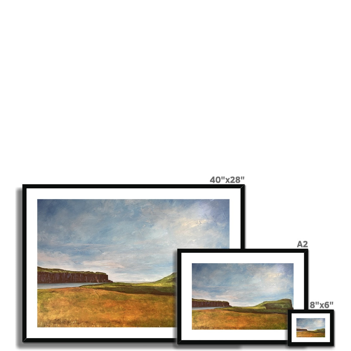 Approaching Oronsay Framed & Mounted Print