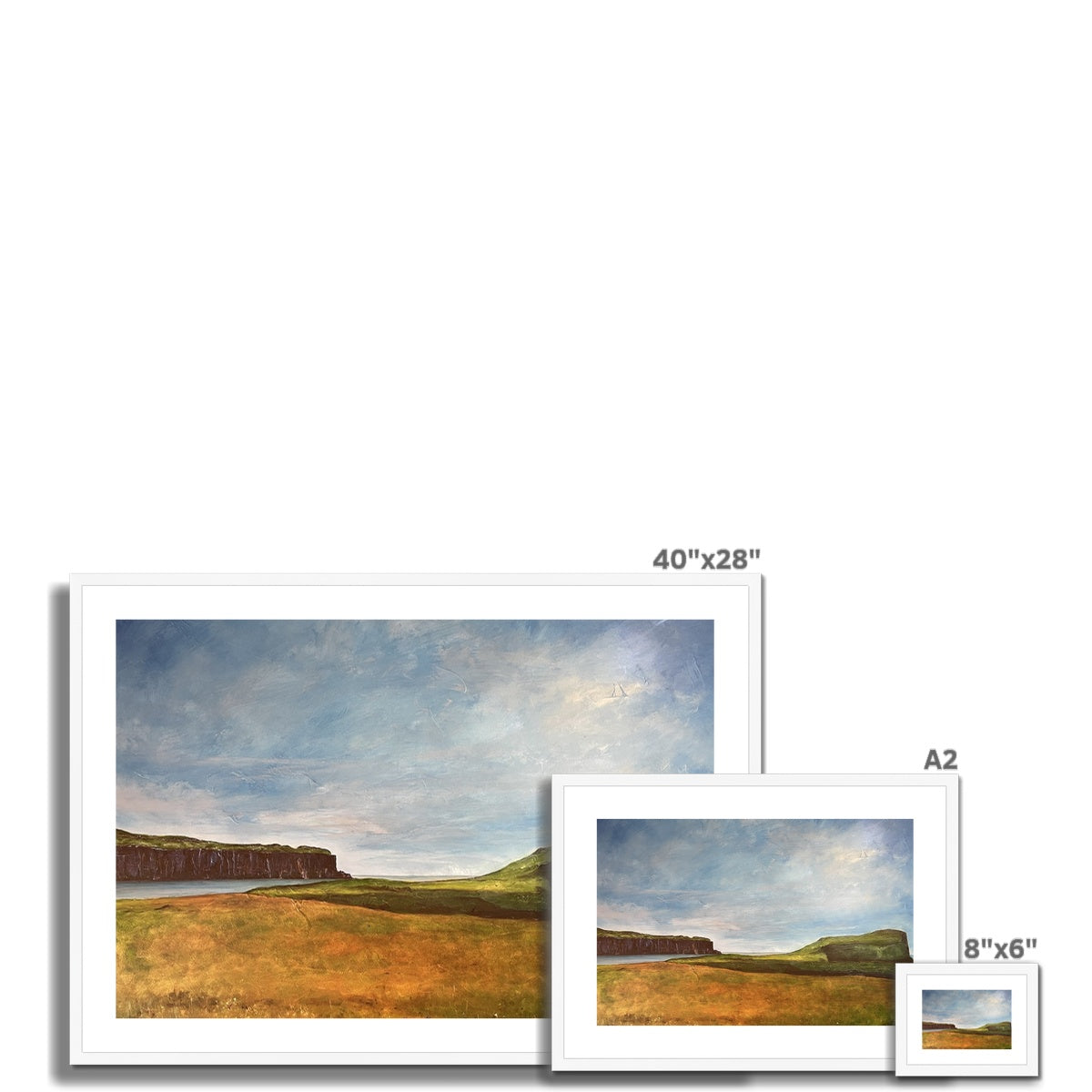 Approaching Oronsay Framed & Mounted Print