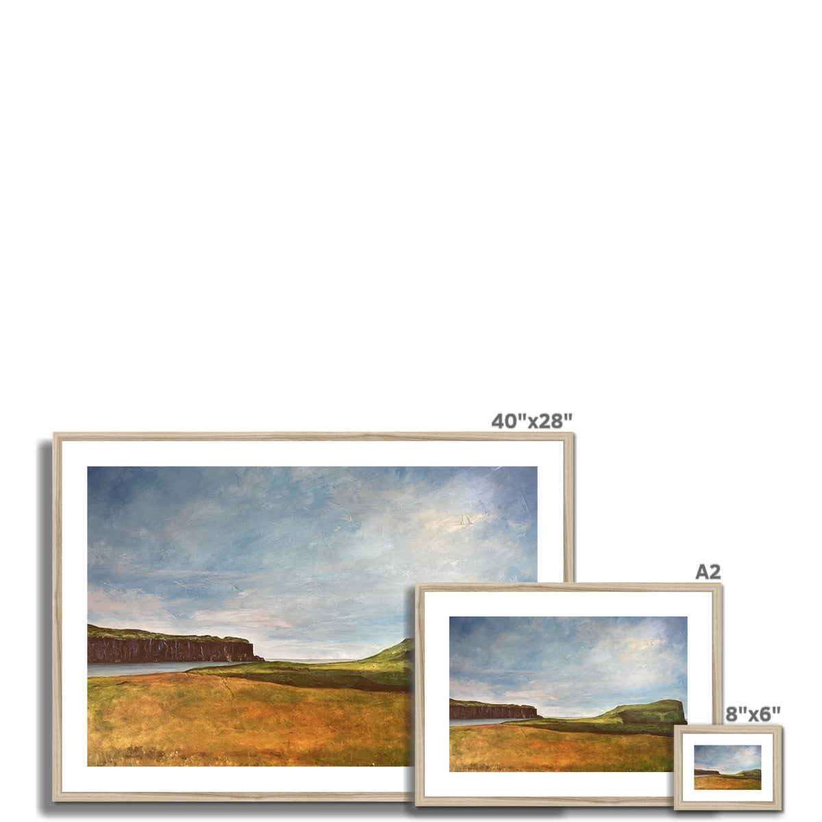 Approaching Oronsay Framed & Mounted Print