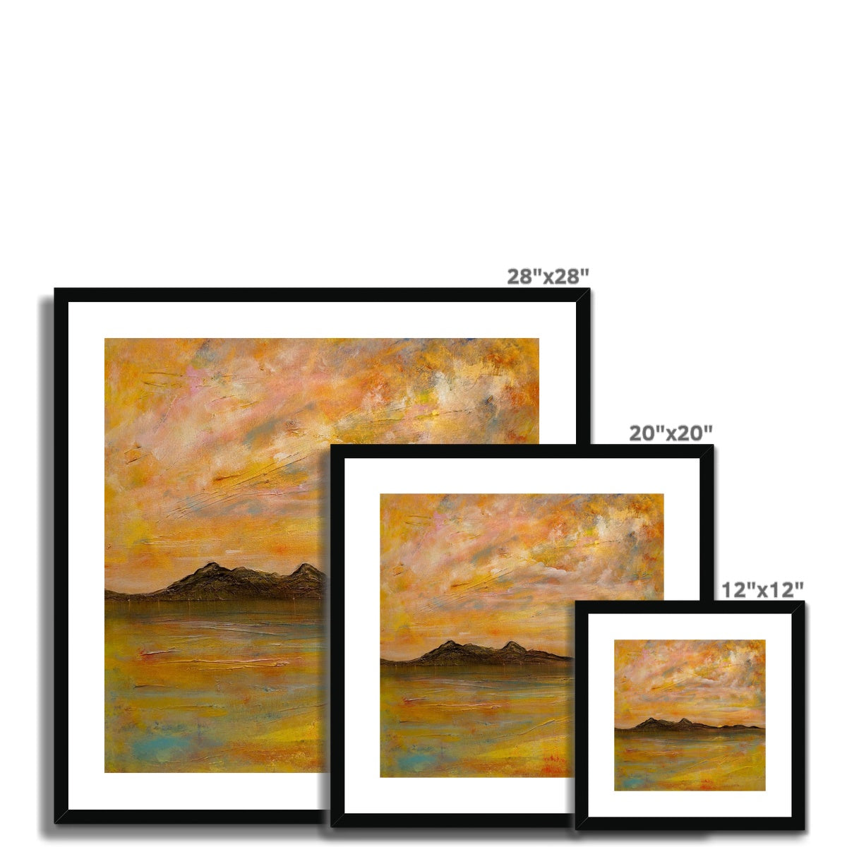 Arran Dusk Framed & Mounted Print