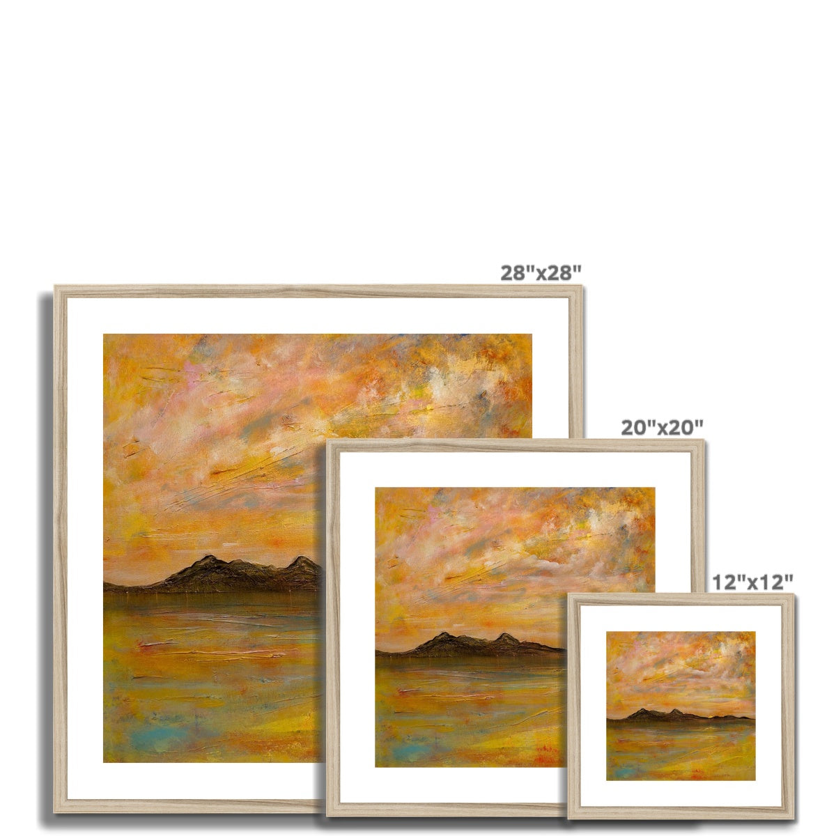 Arran Dusk Framed & Mounted Print