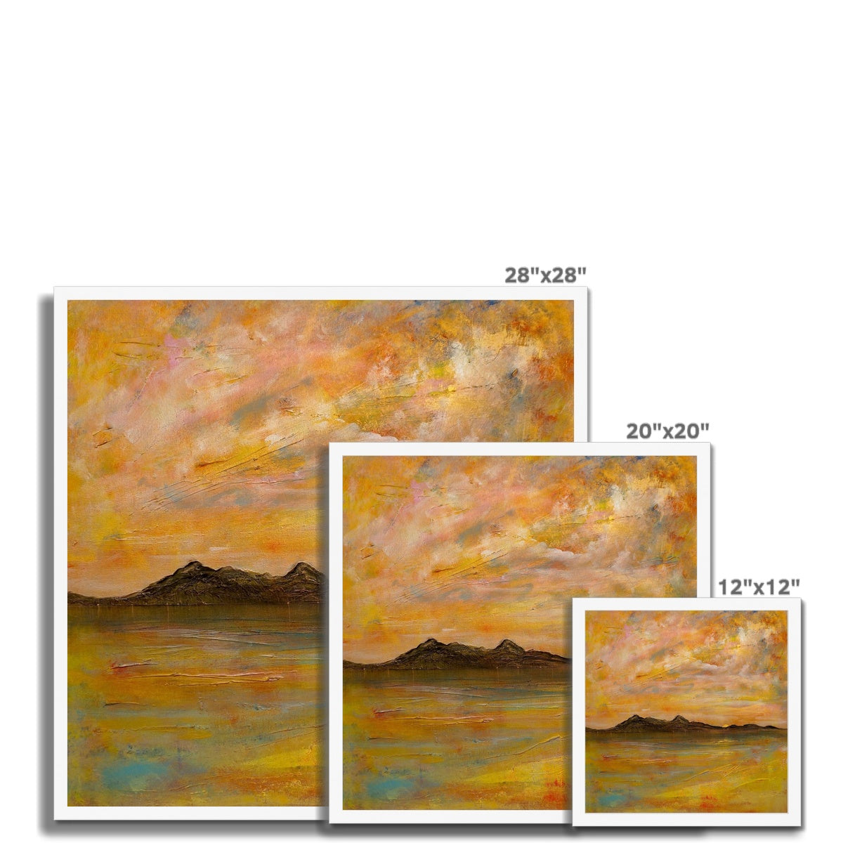Arran Dusk Framed Print