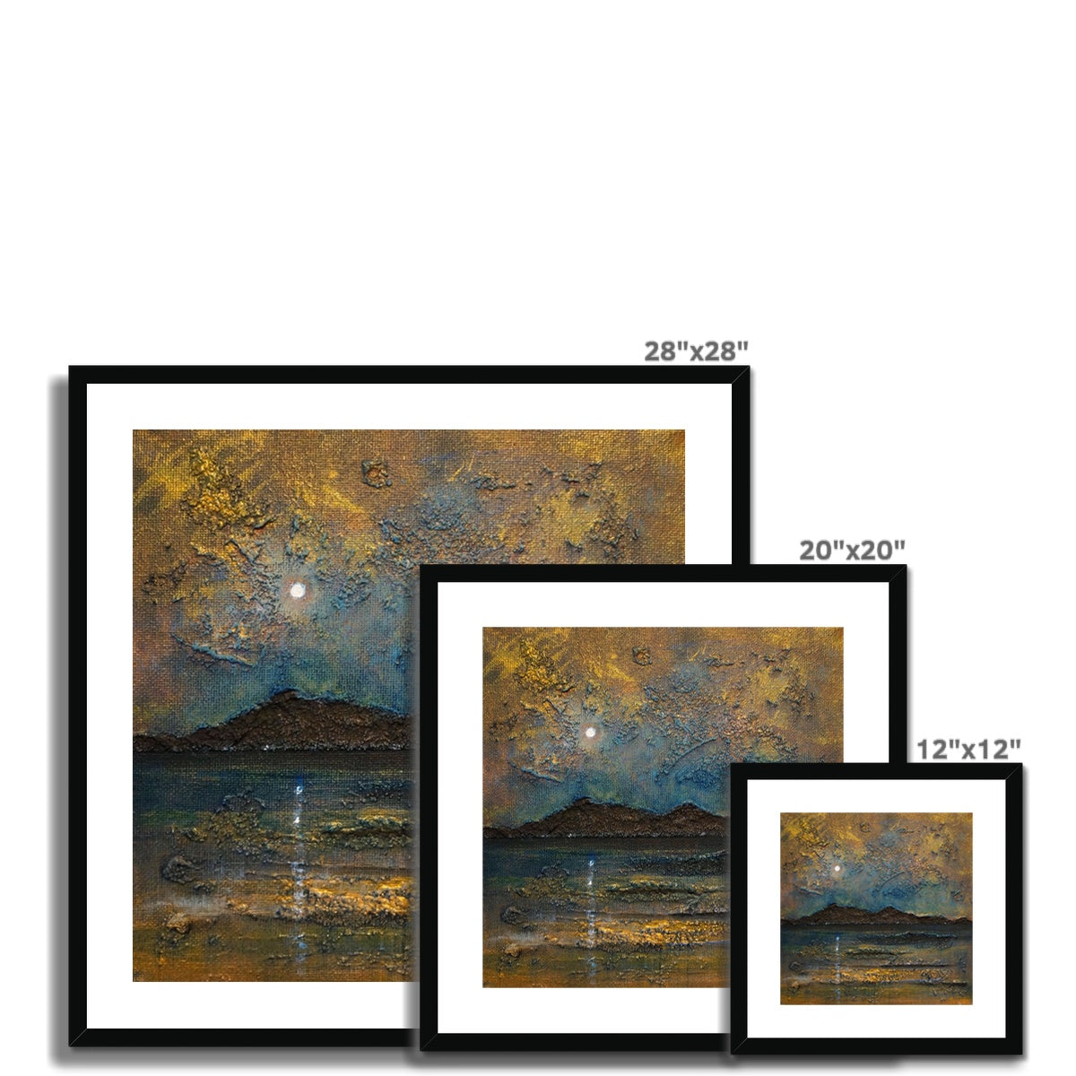 Arran Moonlight Framed & Mounted Print
