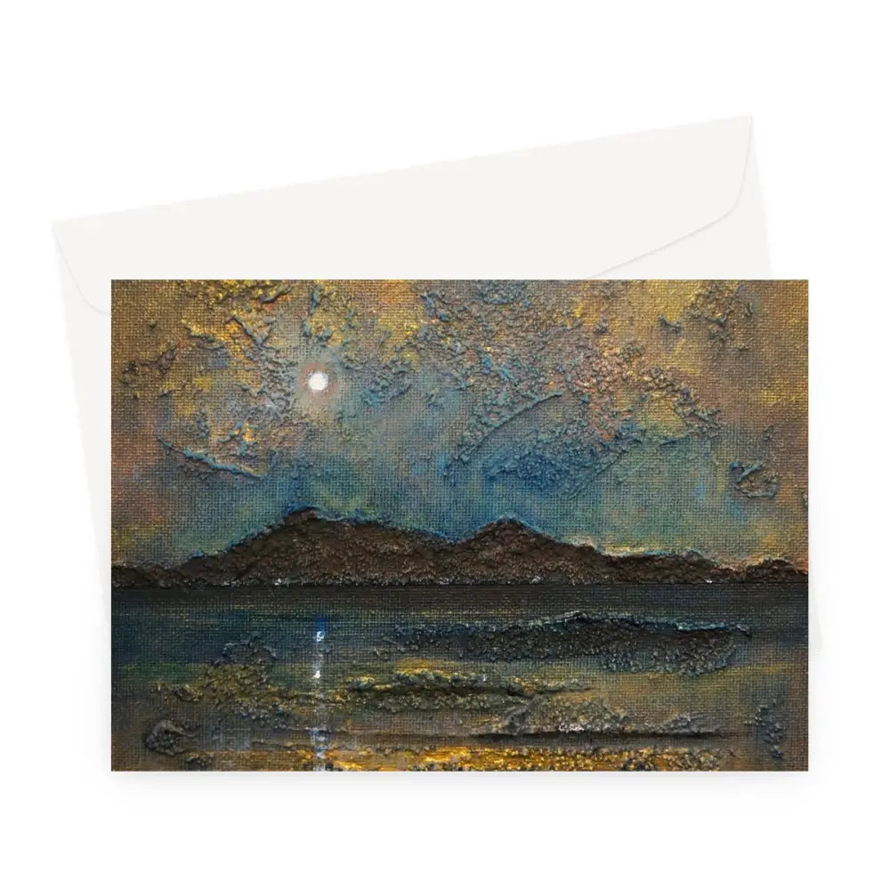 Arran Moonlight Greeting Cards Scottish Art Gifts
