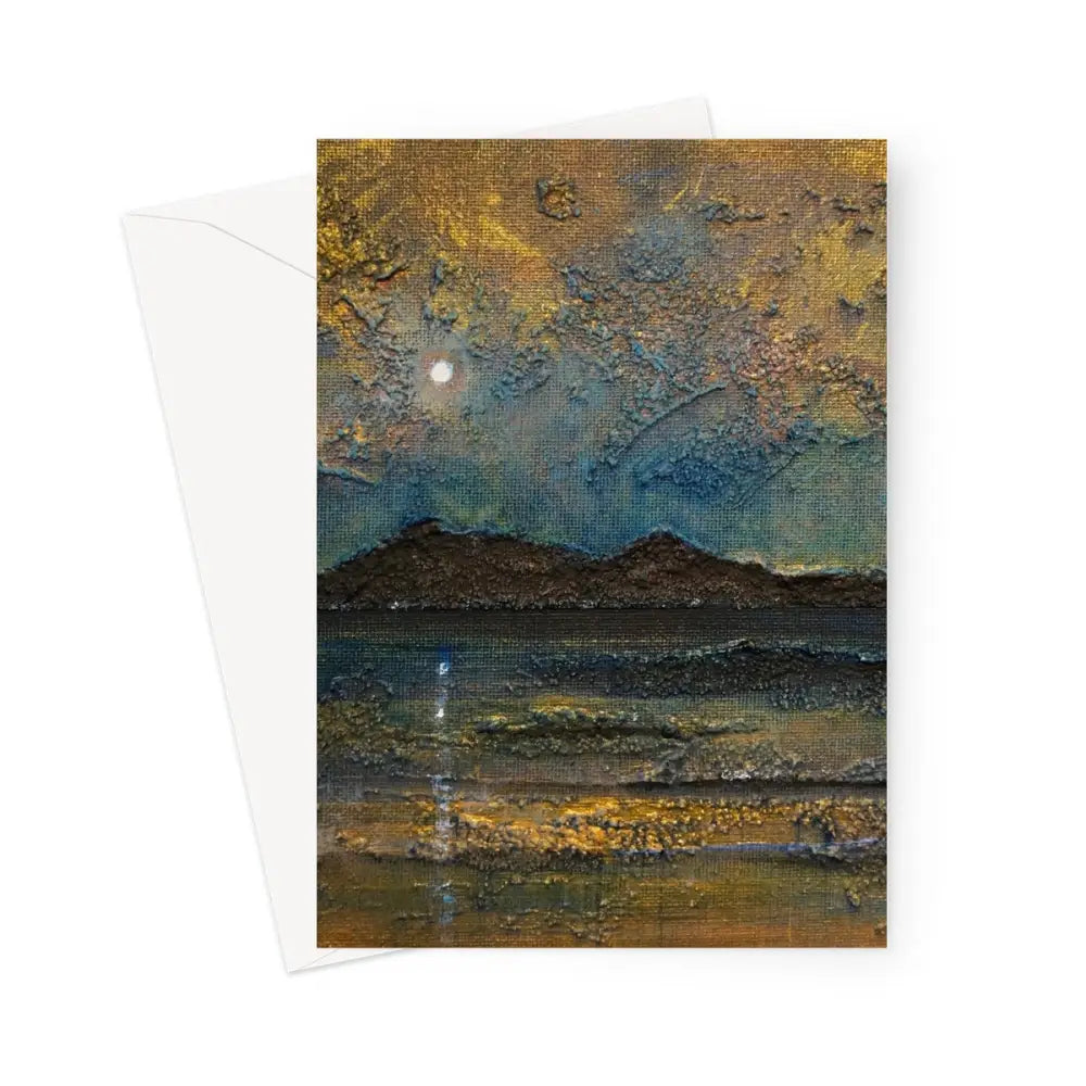 Arran Moonlight Greeting Cards Scottish Art Gifts