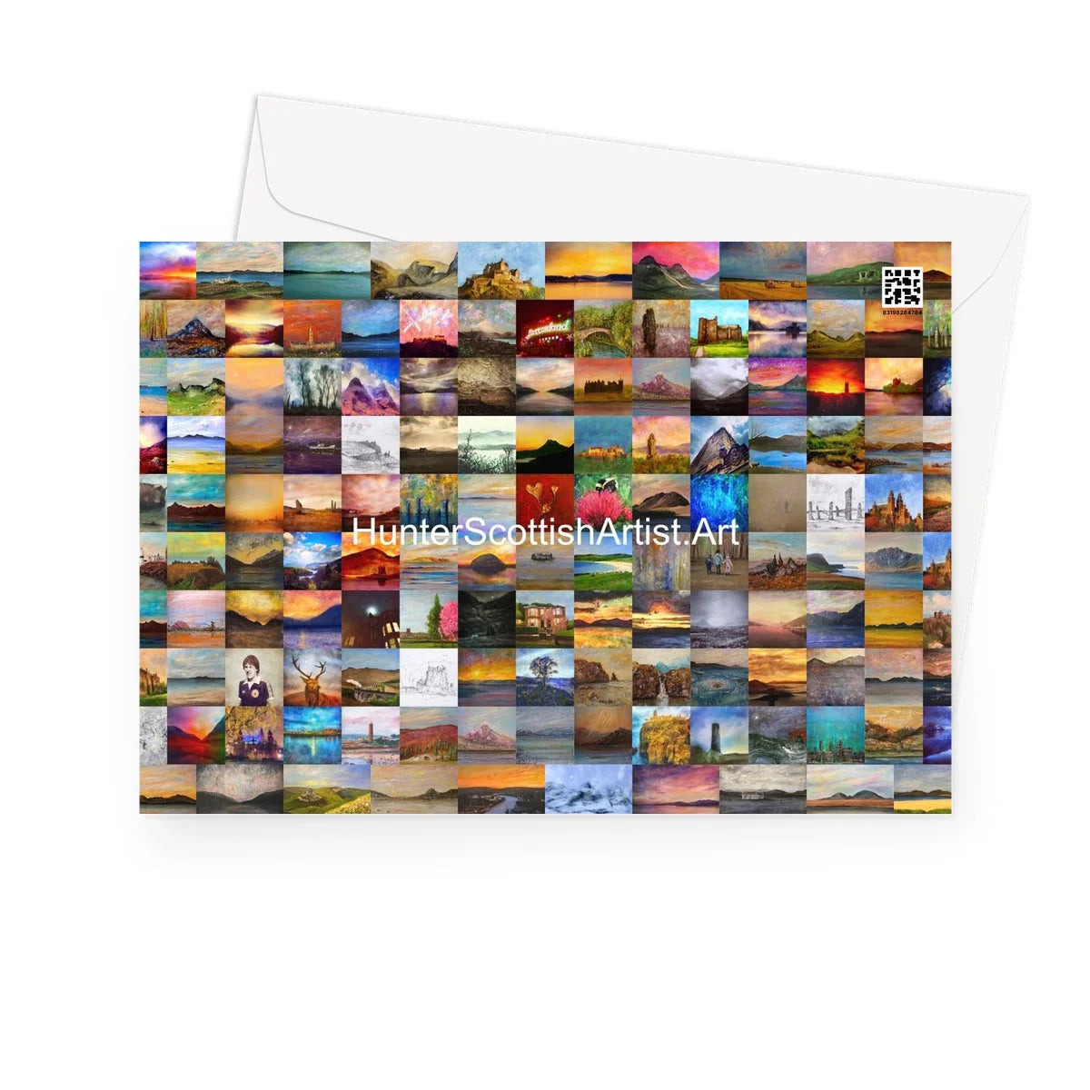 Arran Sunset Greeting Card - Art Gallery Scotland Worldwide Shipping Scottish Landscape by Artist Hunter Featuring Paintings
