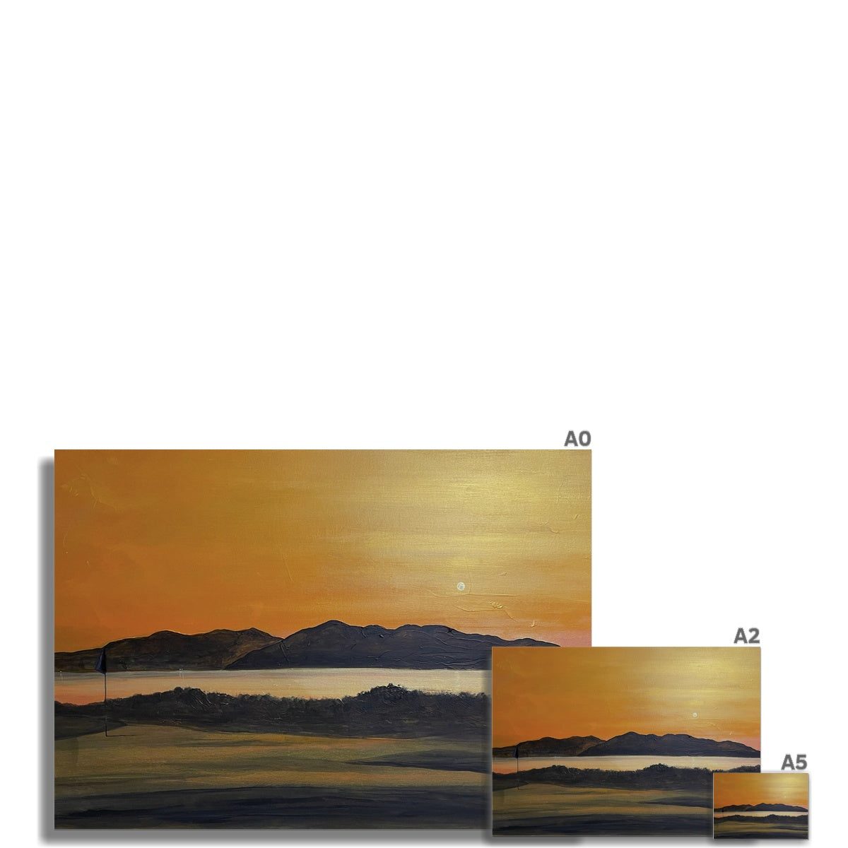 Arran & The 5th Green Royal Troon Golf Course Fine Art Print