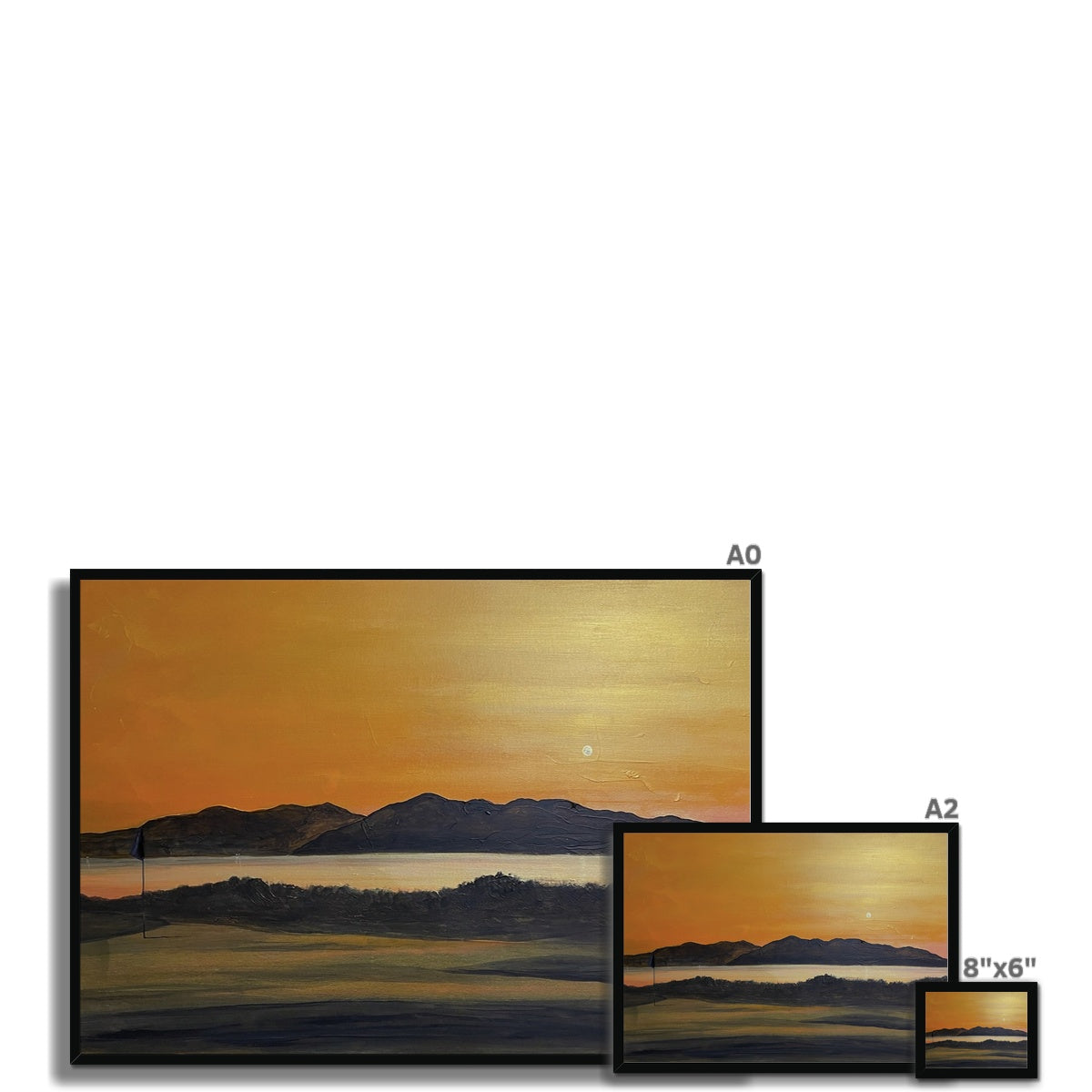 Arran & The 5th Green Royal Troon Golf Course Framed Print