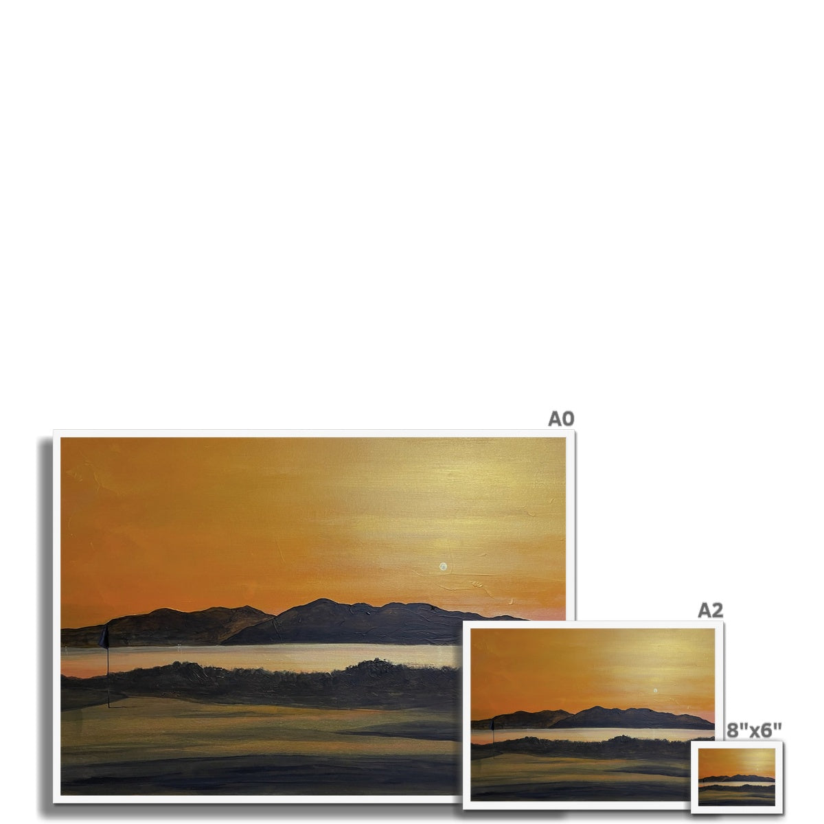 Arran & The 5th Green Royal Troon Golf Course Framed Print
