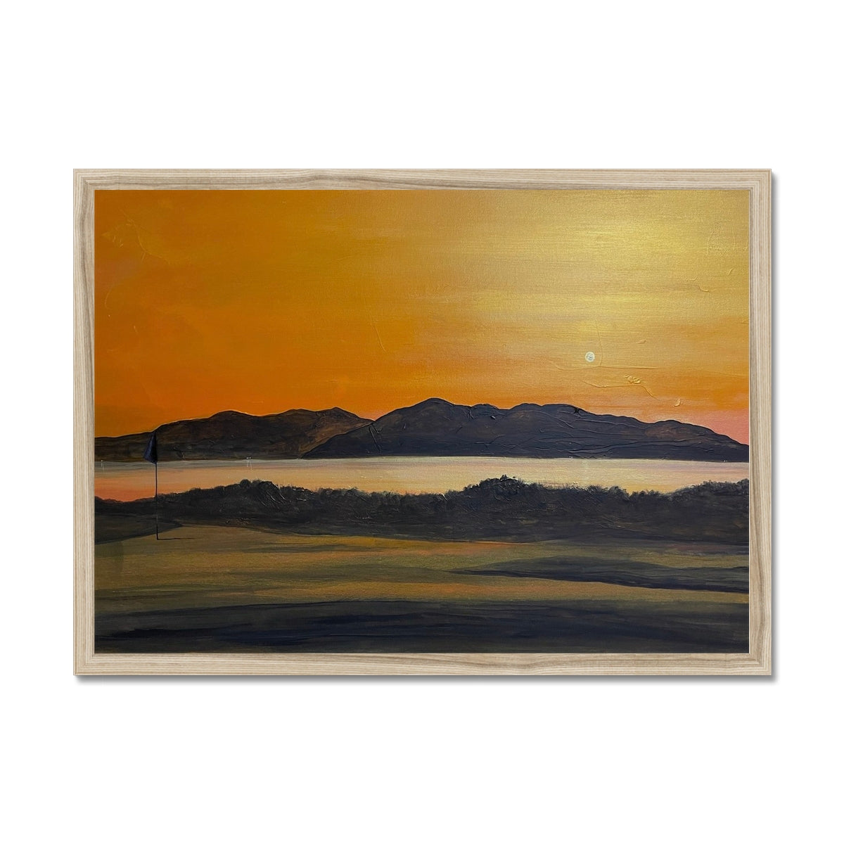 Arran & The 5th Green Royal Troon Golf Course Framed Print