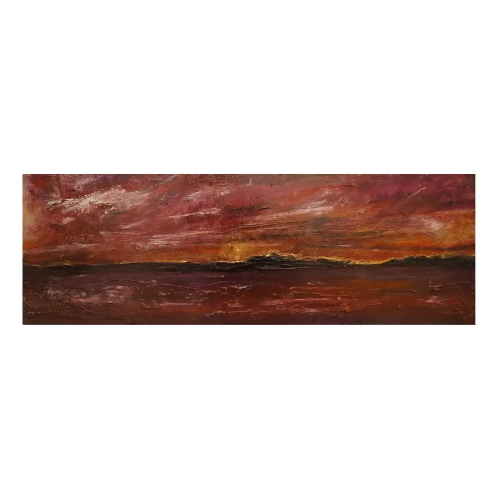 Arran Winter Dusk - Scottish Panoramic Art - Gallery Scotland