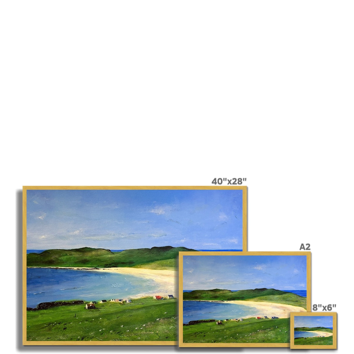Balephuil Beach Tiree Antique Framed Print