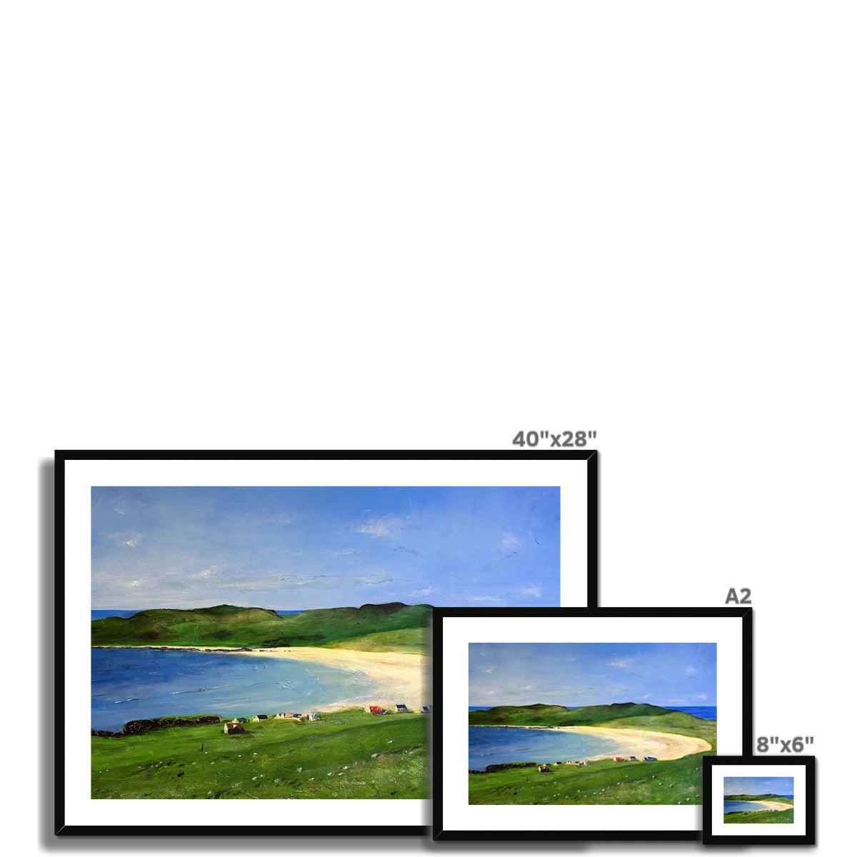 Balephuil Beach Tiree Framed & Mounted Print