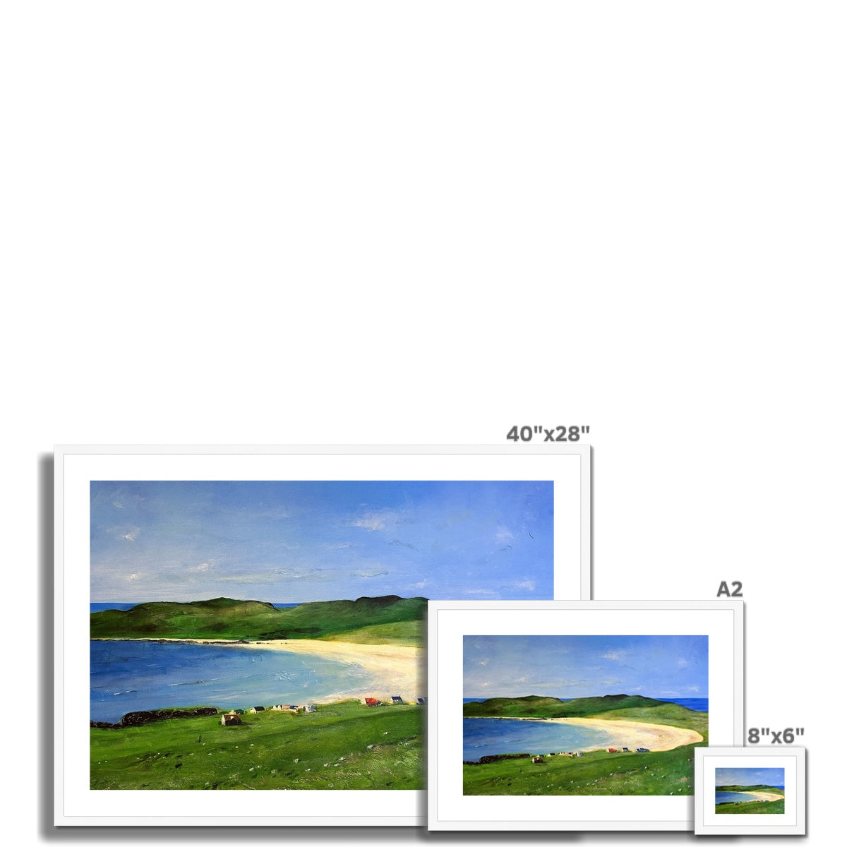 Balephuil Beach Tiree Framed & Mounted Print