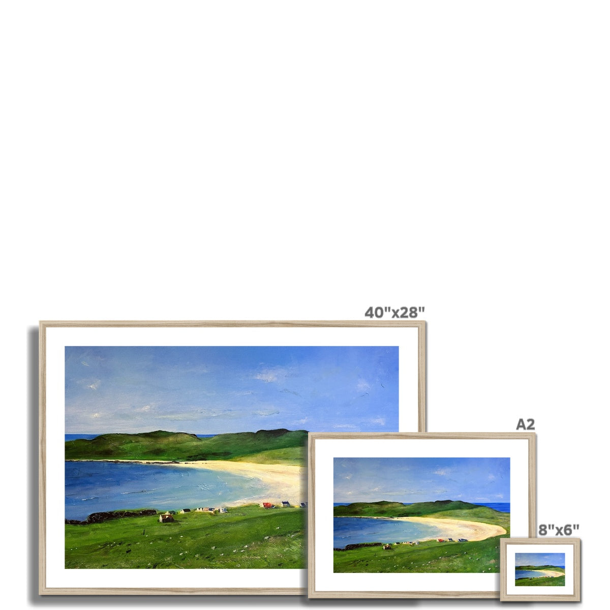 Balephuil Beach Tiree Framed & Mounted Print