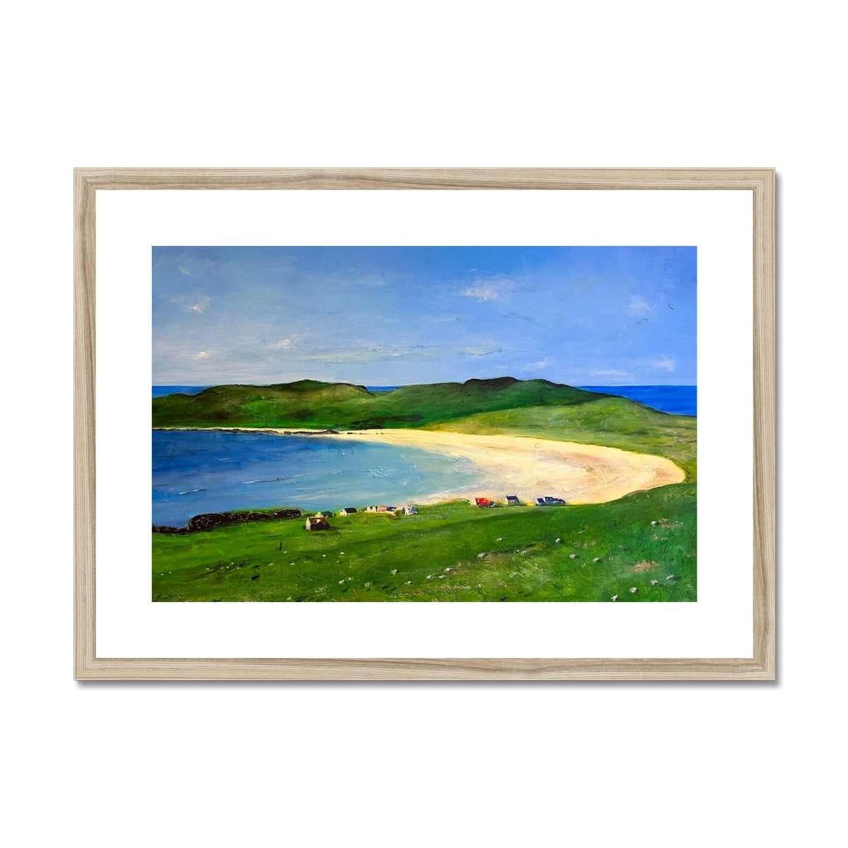 Balephuil Beach Tiree Framed & Mounted Print