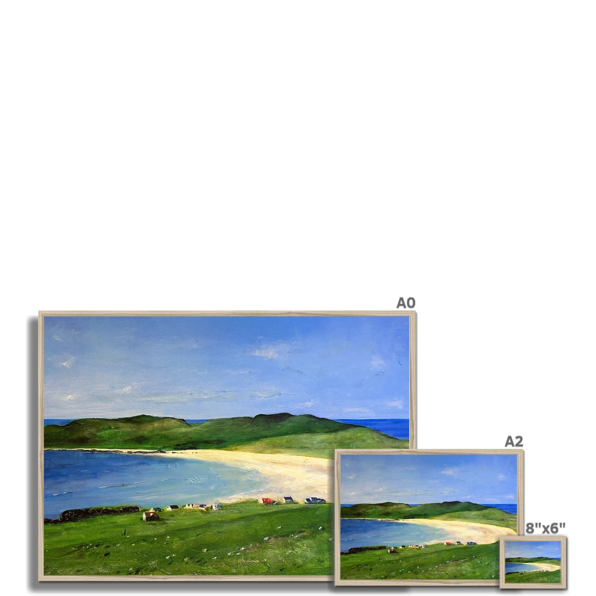 Balephuil Beach Tiree Framed Print