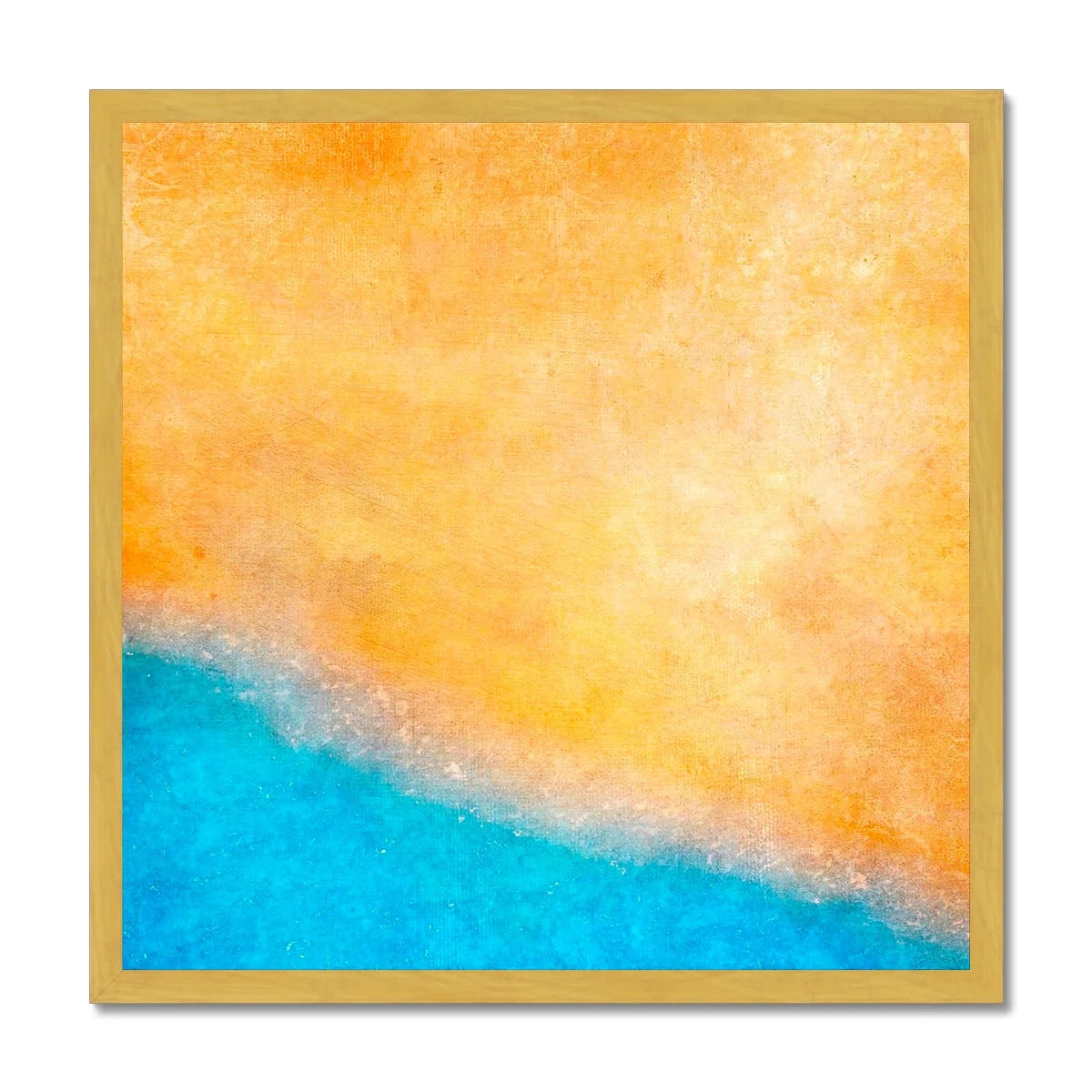The Beach Antique Framed Print - Abstract & Impressionistic Art Gallery Scotland Worldwide Shipping Scottish Prints Inspired by Landscapes