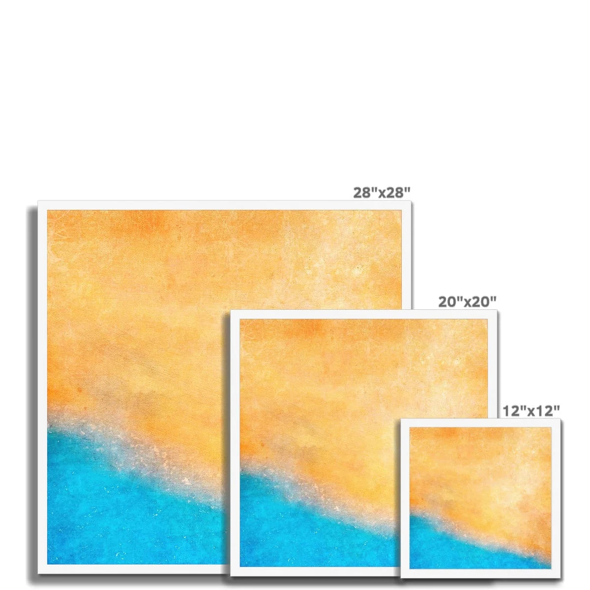 The Beach Framed Print - Abstract & Impressionistic Art Gallery Scotland Worldwide Shipping Scottish Prints Inspired by Landscapes