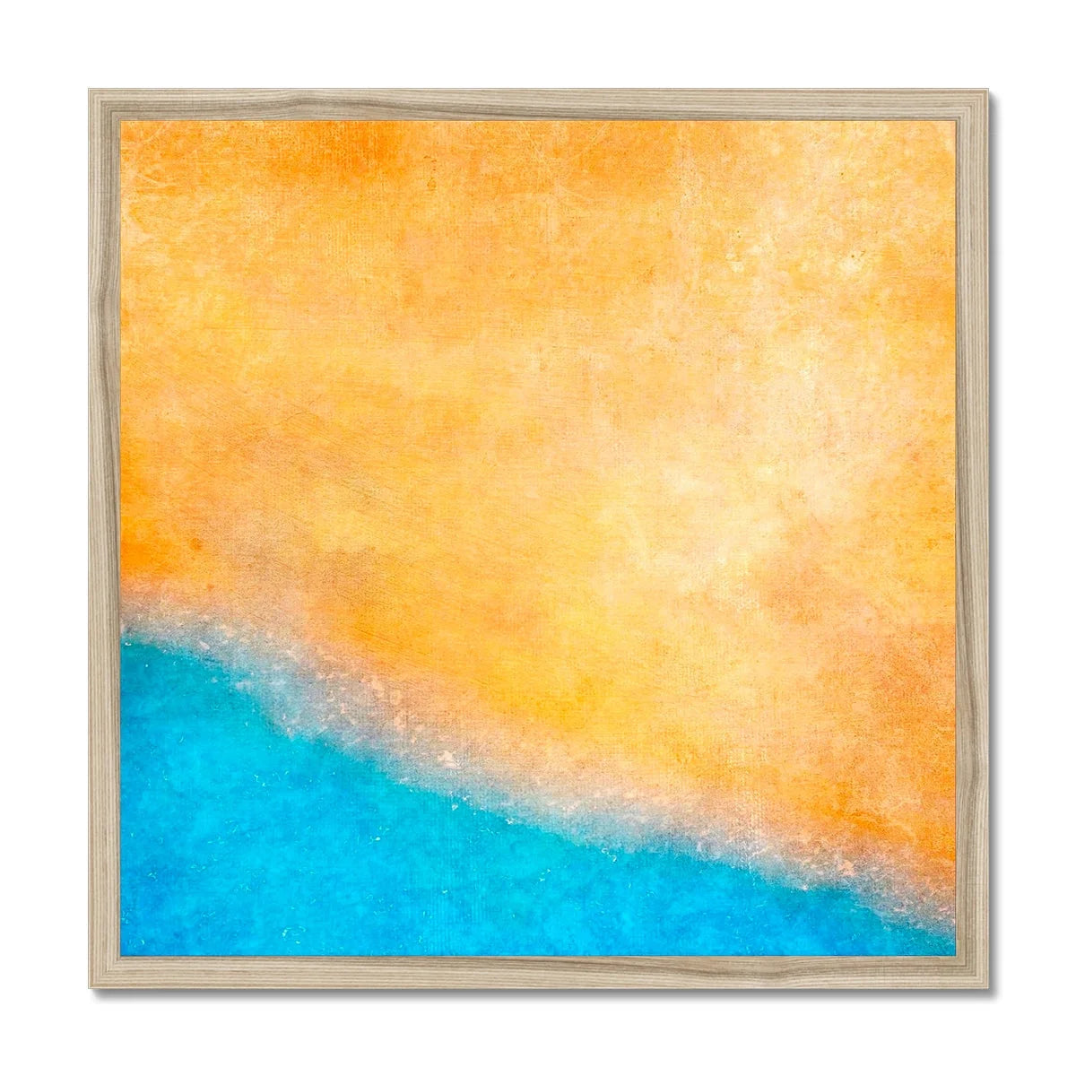 The Beach Framed Print - Abstract & Impressionistic Art Gallery Scotland Worldwide Shipping Scottish Prints Inspired by Landscapes