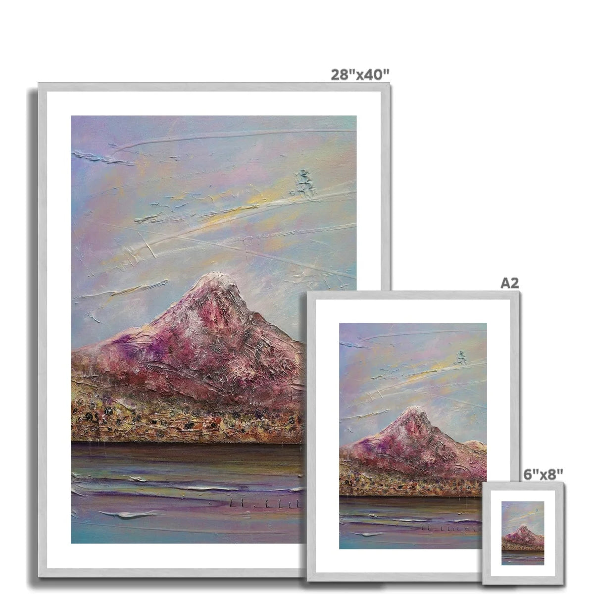 Ben Lomond Antique Framed & Mounted Print - Lochs Mountains Art Gallery Scotland Worldwide Shipping Scottish and Paintings Prints by Artist