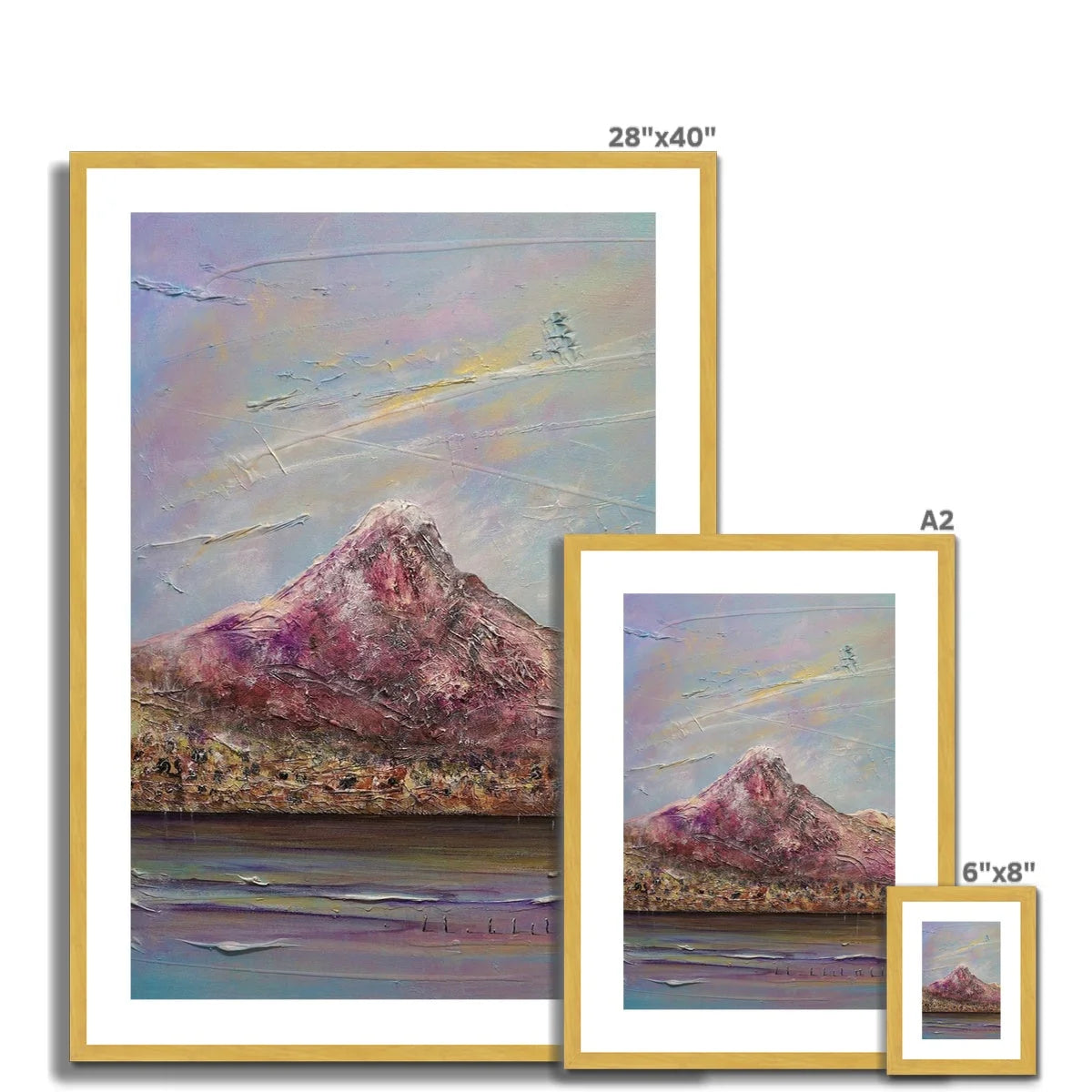 Ben Lomond Antique Framed & Mounted Print - Lochs Mountains Art Gallery Scotland Worldwide Shipping Scottish and Paintings Prints by Artist