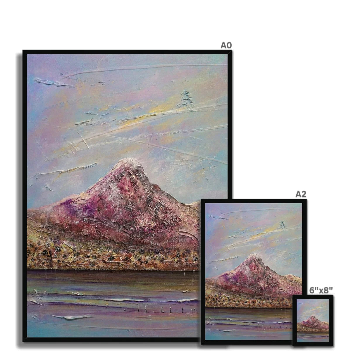 Ben Lomond Framed Print - Lochs & Mountains Art Gallery Scotland Worldwide Shipping Scottish and Paintings Prints by Artist Hunter