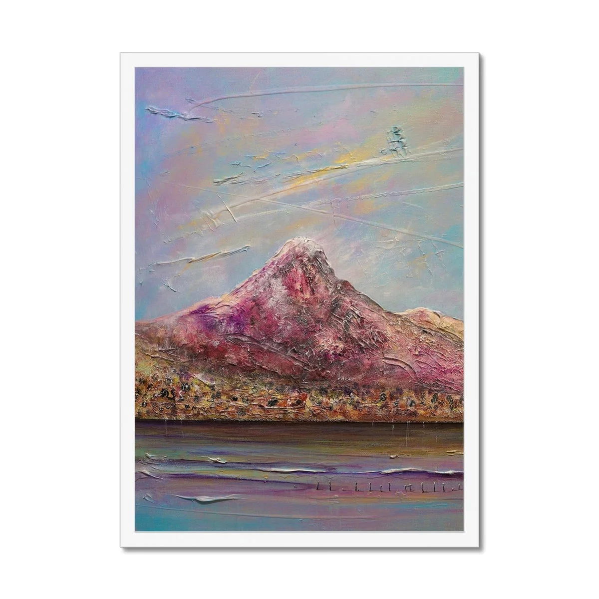 Ben Lomond Framed Print - Lochs & Mountains Art Gallery Scotland Worldwide Shipping Scottish and Paintings Prints by Artist Hunter
