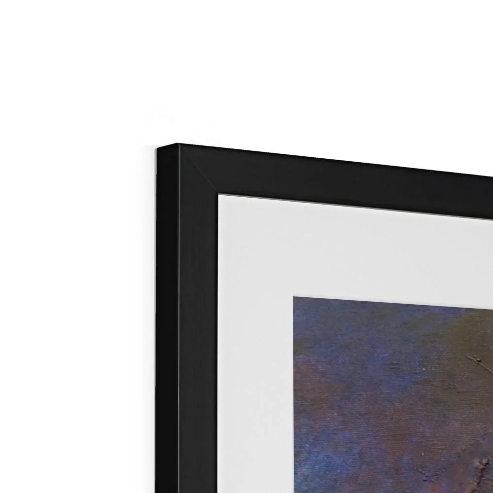 A Brooding Clyde Dusk Framed & Mounted Print - River Art Gallery Scotland Worldwide Shipping Scottish Artist Fine Prints and Paintings