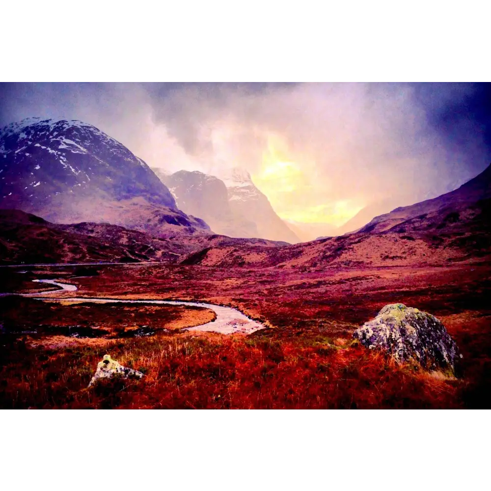 Brooding Glencoe Statement Interior Wall Art Canvas