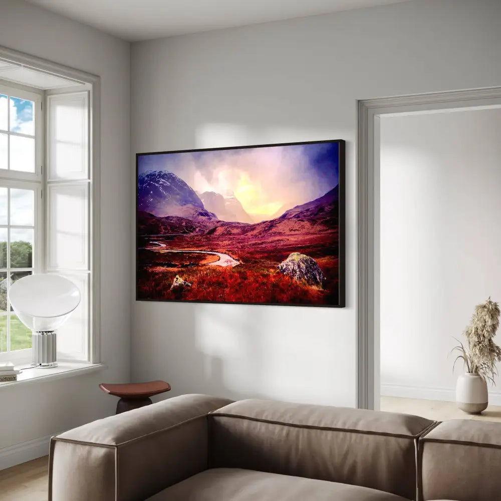 Brooding Glencoe Statement Interior Wall Art Canvas