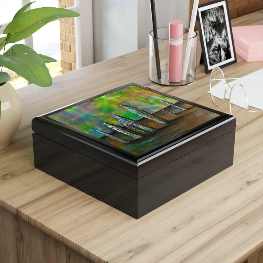 Callanish Northern Lights Art Jewellery Box