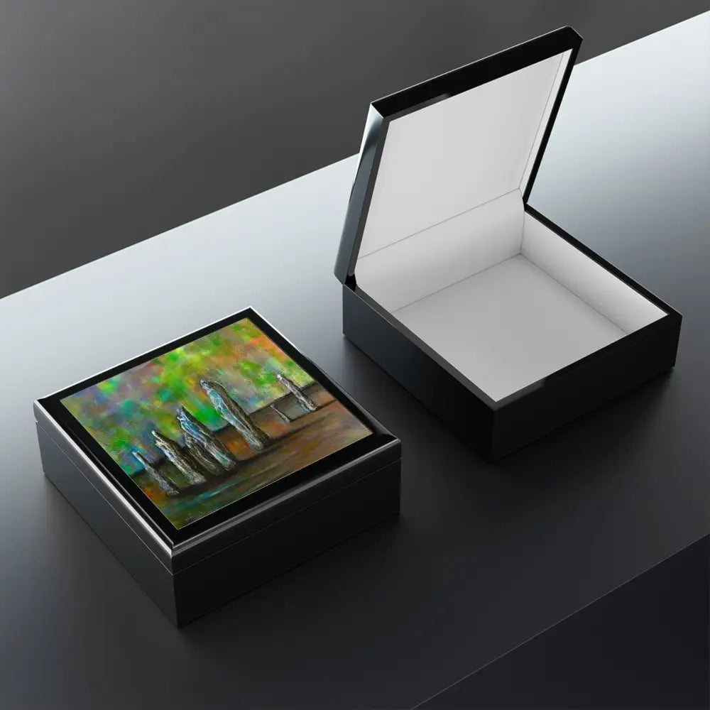 Callanish Northern Lights Art Jewellery Box