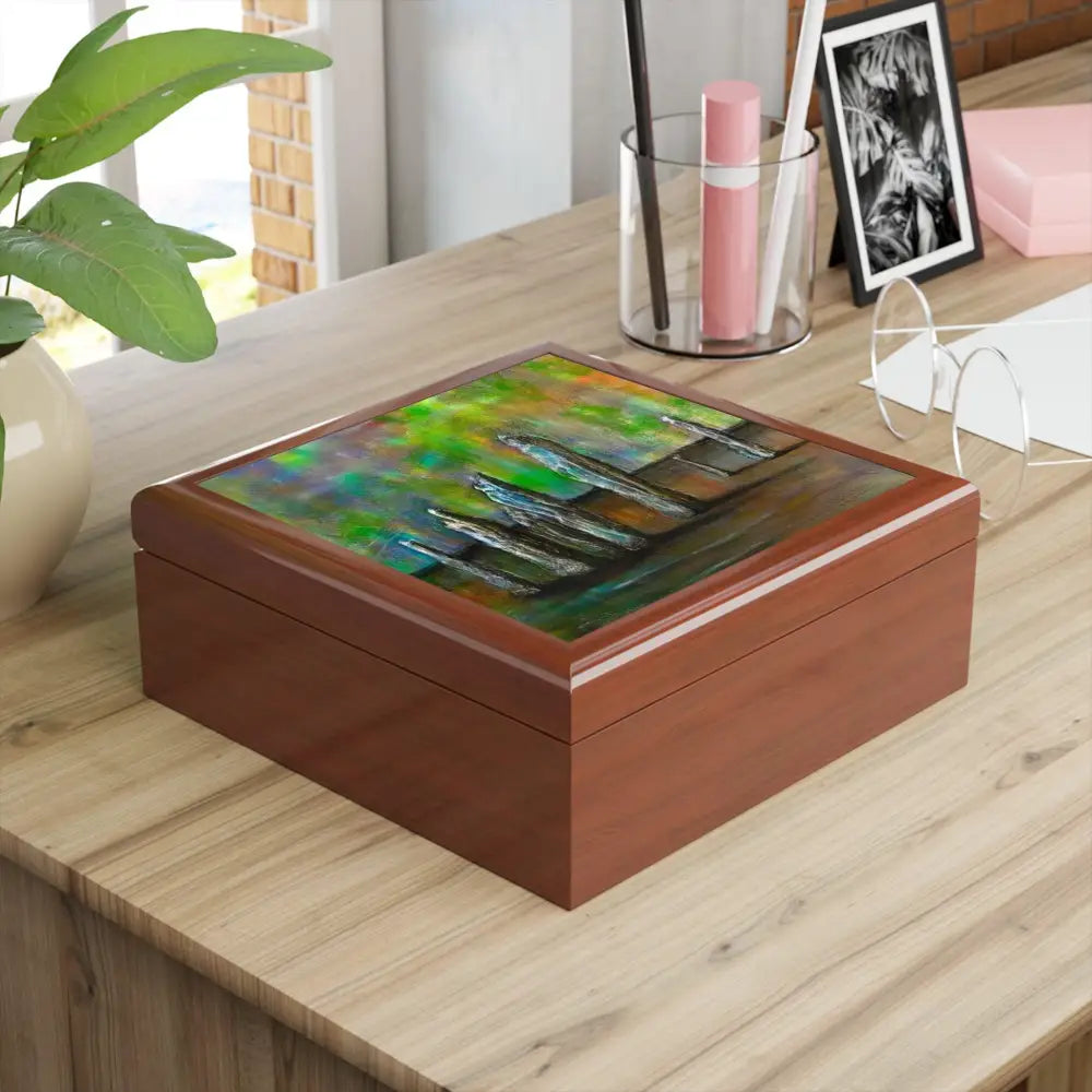 Callanish Northern Lights Art Jewellery Box